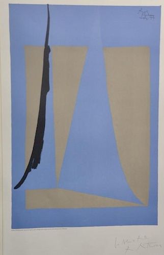 Robert Motherwell (American 1915-1991) 
color lithograph 
Newport Opera poster 1979 
signed 
29 3/4" x 21 3/4" sheet size