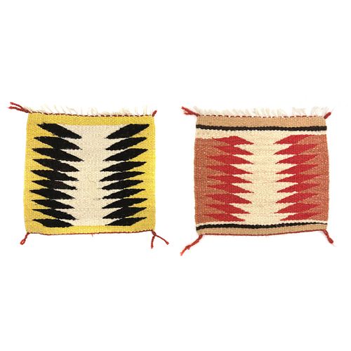 NO RESERVE - Set of Two Navajo Sampler Rugs c. 1980-90s (T90876B-0223-002-B)