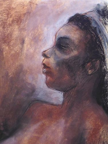 F. Tarantell: Pastel Portrait of a Woman
