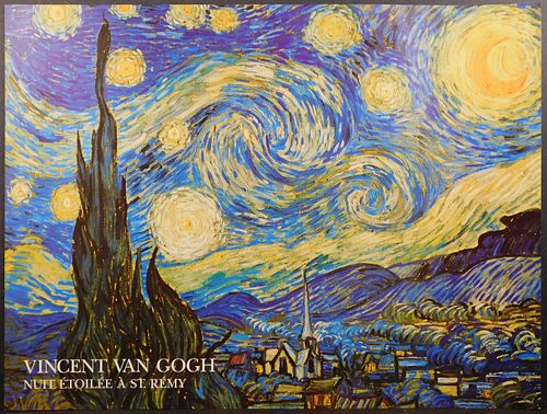  Vincent van Gogh Poster: Nuit Etoilee A St. Remy