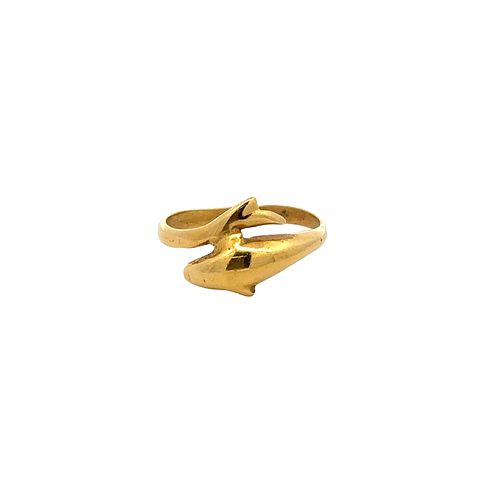 18k Gold Dolphin Ring