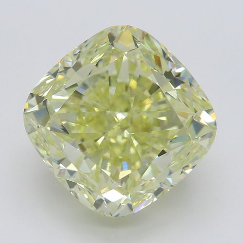 5.01 ct, Natural Fancy Light Yellow Even Color, VS1, Cushion cut Diamond (GIA Graded), Appraised Value: $130,200 