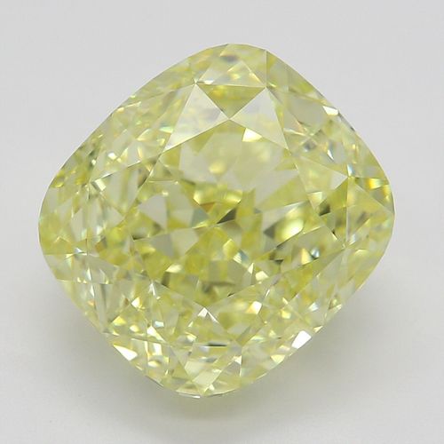 4.03 ct, Natural Fancy Yellow Even Color, VVS1, Cushion cut Diamond (GIA Graded), Appraised Value: $130,200 