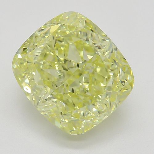 2.27 ct, Natural Fancy Yellow Even Color, SI1, Cushion cut Diamond (GIA Graded), Appraised Value: $39,100 