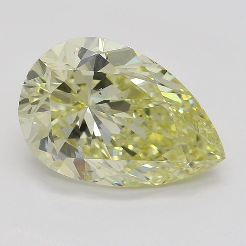 3.01 ct, Natural Fancy Yellow Even Color, SI1, Pear cut Diamond (GIA Graded), Appraised Value: $83,300 