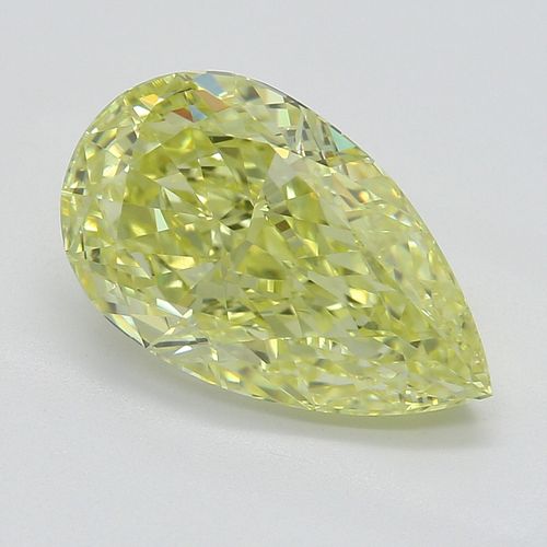 2.40 ct, Natural Fancy Intense Yellow Even Color, VS1, Pear cut Diamond (GIA Graded), Appraised Value: $142,500 