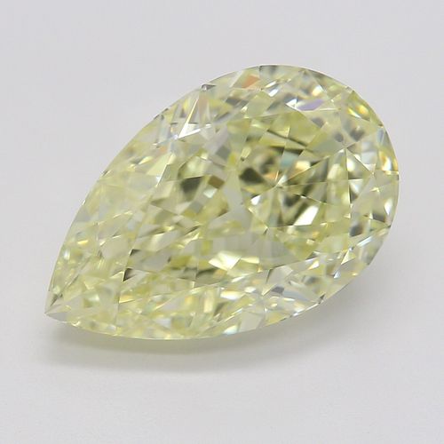 3.14 ct, Natural Fancy Light Yellow Even Color, VVS1, Pear cut Diamond (GIA Graded), Appraised Value: $78,100 