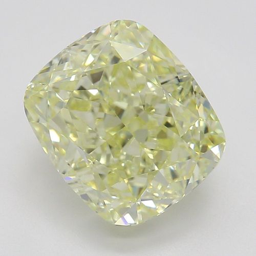 2.00 ct, Natural Fancy Light Yellow Even Color, VVS1, Cushion cut Diamond (GIA Graded), Appraised Value: $32,500 