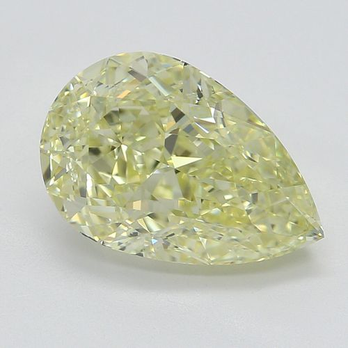 2.12 ct, Natural Fancy Light Yellow Even Color, IF, Pear cut Diamond (GIA Graded), Appraised Value: $42,800 