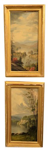 A Pair of Levi Wells Prentice (American, 1851 - 1935) Paintings