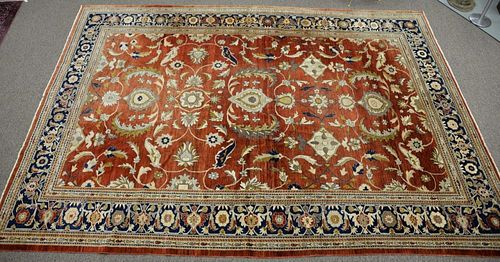 Oriental carpet, late 20th century. 
14'9" x 21'5" 
(some fading)