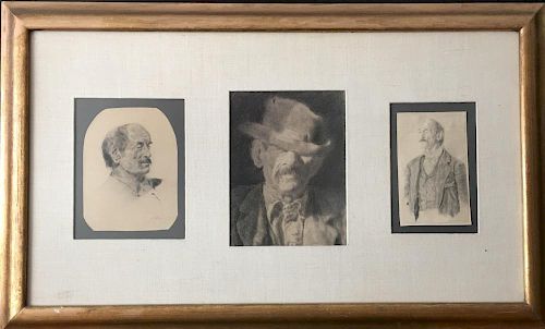 Joseph Stella (1877-1946) Three Framed Drawings