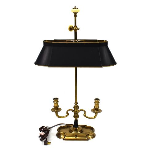 French Brass Bouillotte Lamp