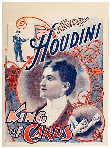 HOUDINI, HARRY (EHRICH WEISS). Houdini. King of Cards.
