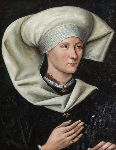 Artist Unknown, , Medieval Woman in White Wimple