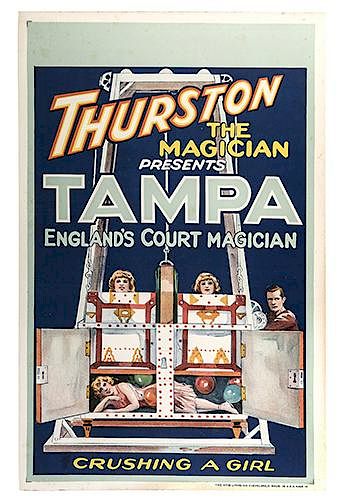 TAMPA (RAYMOND SUGDEN). Tampa the Magician. England’s Court Magician. Crushing a Girl.