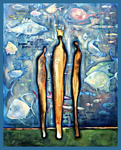 NATASHA TUROVSKY, Aquarium, print on canvas