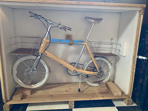 Rare Hermes Ash Wood Bike in Original Crate w Paperwork