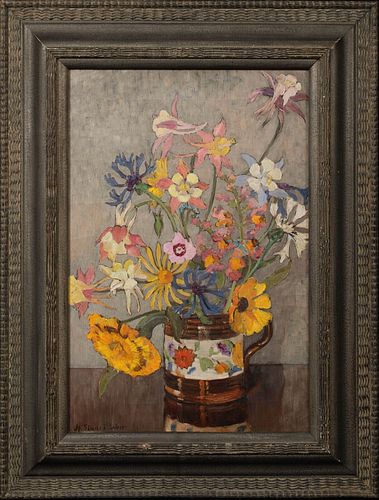 THE FLORAL JUG OIL PAINTING
