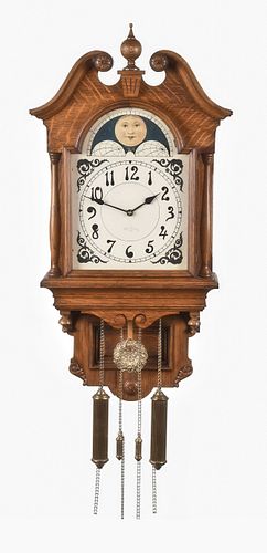 Seth Thomas Clock Co. Lunar hanging clock