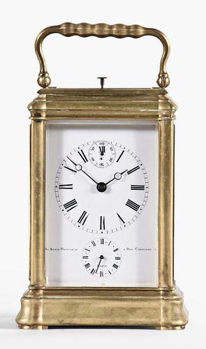 A good 19th century grand sonnerie carriage clock by Auguste Pointaux