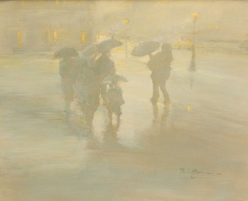Nina McGuire- Rainy Night Painting