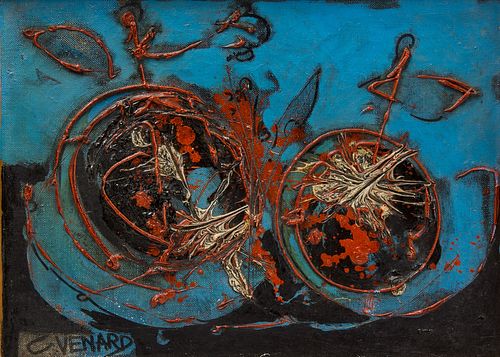 Claude Venard - Painting of a Bicycle