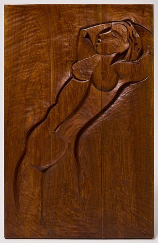 Otto Hitzberger - Bas Relief Carved Nude
