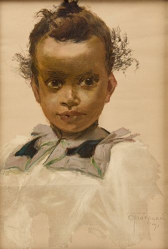 Otto Toaspern-Portrait of a Child