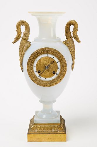 Gilded Bronze Mounted Clock Urn
