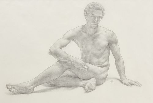 Anthony Ryder - Graphite Portrait of a Figure