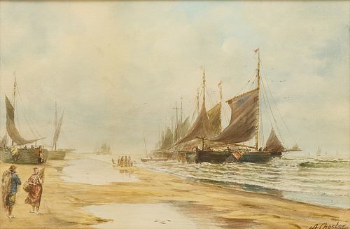A. Chester - Seascape with Beach