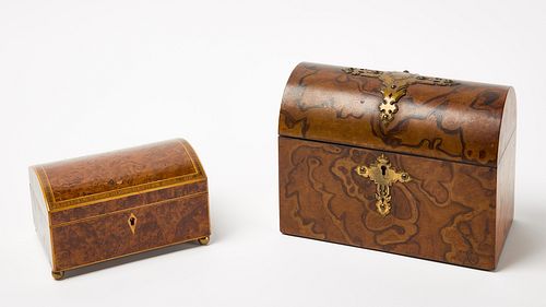 Two Antique Desk Boxes
