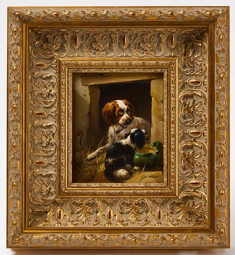 Henriette Ronner - Two Portraits of Dogs