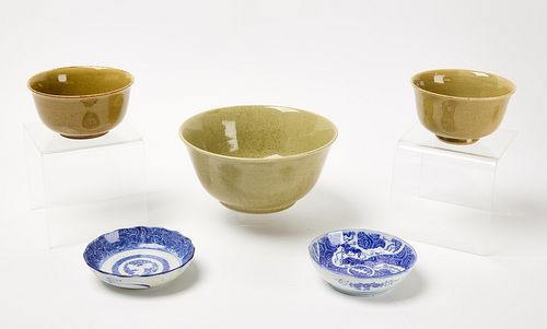 Five Chinese Porcelain Bowls