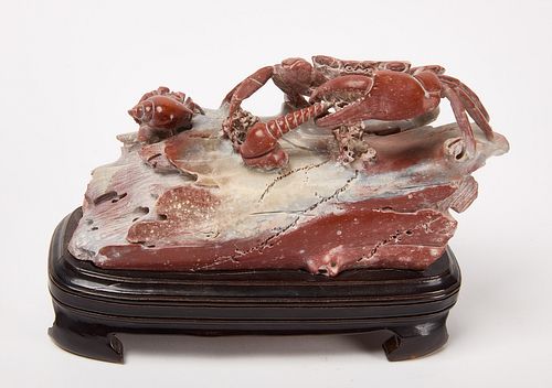 Goldstone Carved Crab