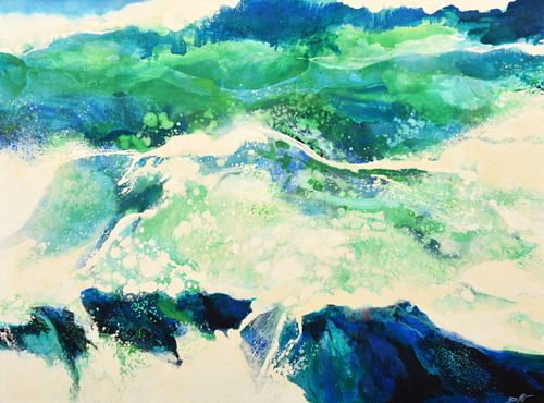 Edward Betts Ocean Painting, 47"W