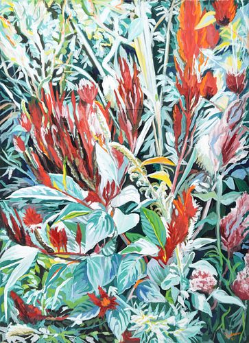 Deborah Sudran Floral Painting, Work on Paper