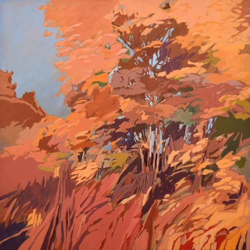 William Kortlander Landscape Painting, 48"H