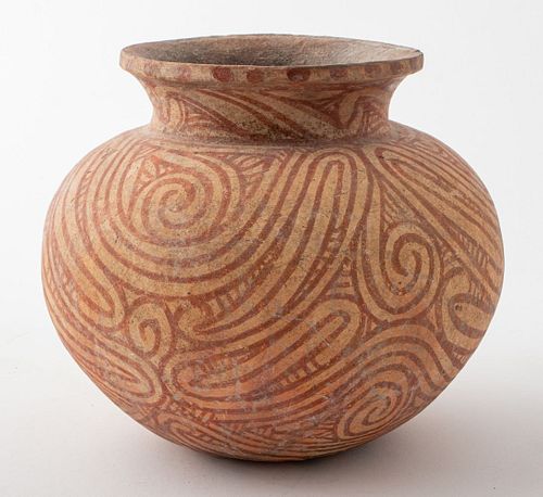 Ancient Thai Ban Chiang Bichrome Vase