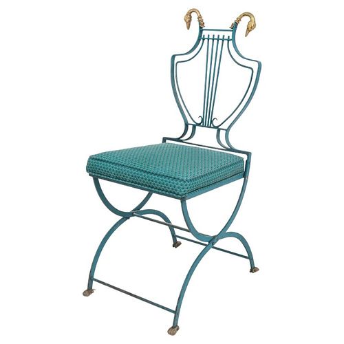 Maison Jansen Louis XVI Lyre-Back Folding Chair