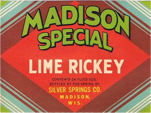1950 Madison Special Lime Rickey Madison Wisconsin 24oz Label 