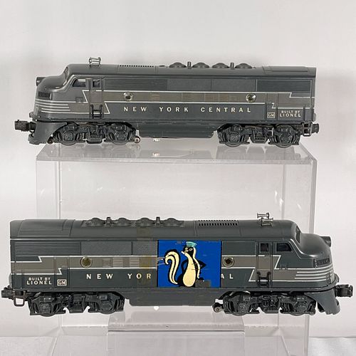 Post War Lionel O Gauge Pair Of 2333-20 F3 New York Central A Units