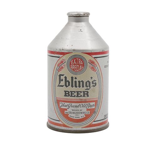 Ebling's Beer Crowntainer Cone Top Withdrawn Free