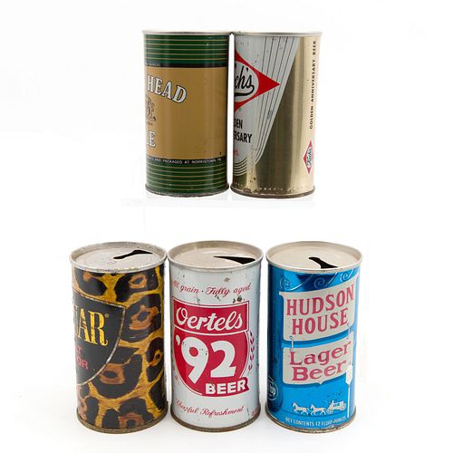 Five Early Opening Beer Cans