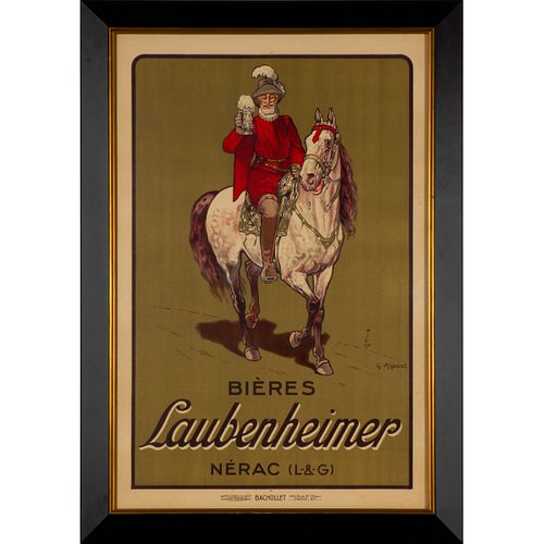 French Bieres Laubenheimer Advertising Poster By Georges Ripart