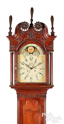 Manheim, Pennsylvania Chippendale tall case clock
