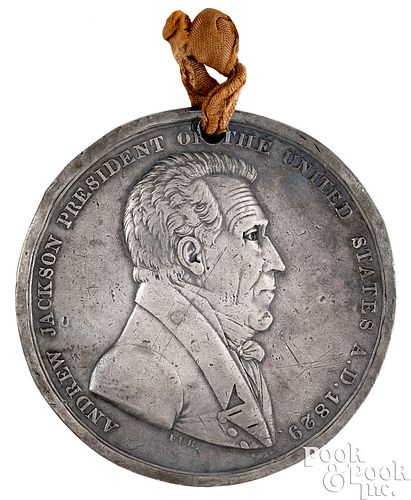 1829 Andrew Jackson Indian Peace medal