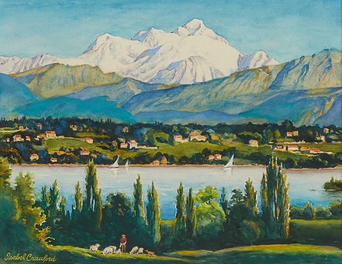 Isabel Crawford Mountain Landscape Painting