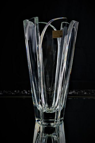 Modern Mikasa Crystal Vase